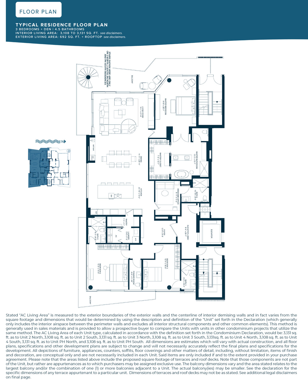 Brochure Image about Typical Residence Floor Plan